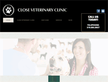 Tablet Screenshot of closevetclinic.com